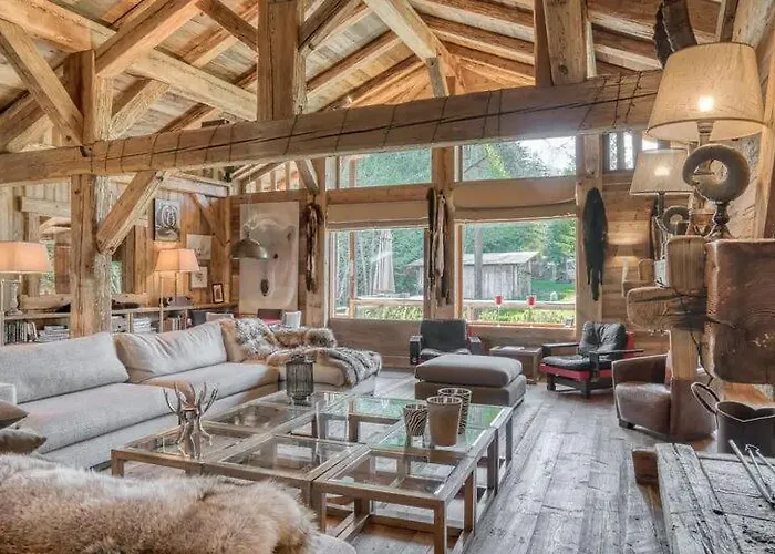 Horská chata Javen - 520m2 Avec Piscine Chauffee Et Cinema Megève